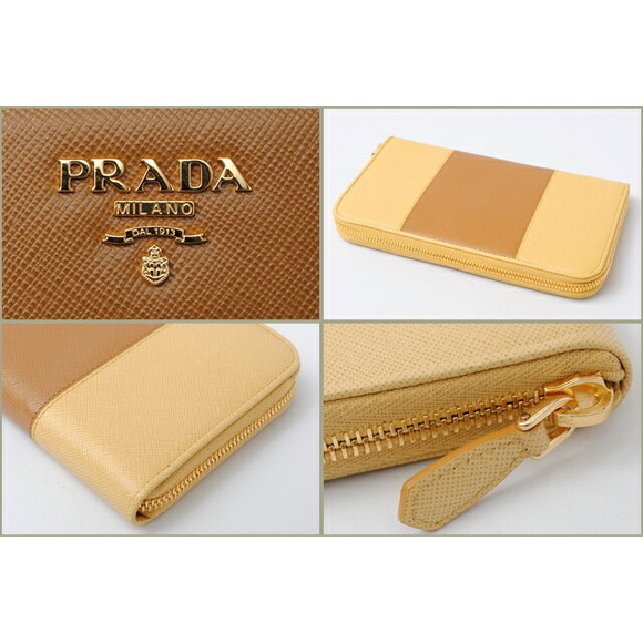 Prada Saffiano Caramel Wallet Long - Picture 1 of 4